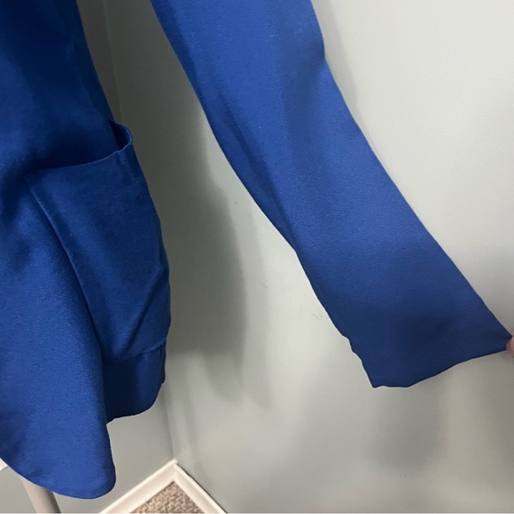 TALULA ARITZIA blue open front long sleeve blazer women’s size 2 office wear - Picture 5 of 12